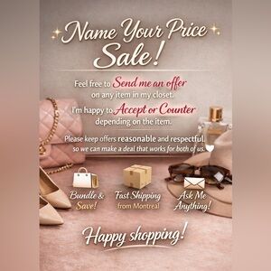 Name your price sale